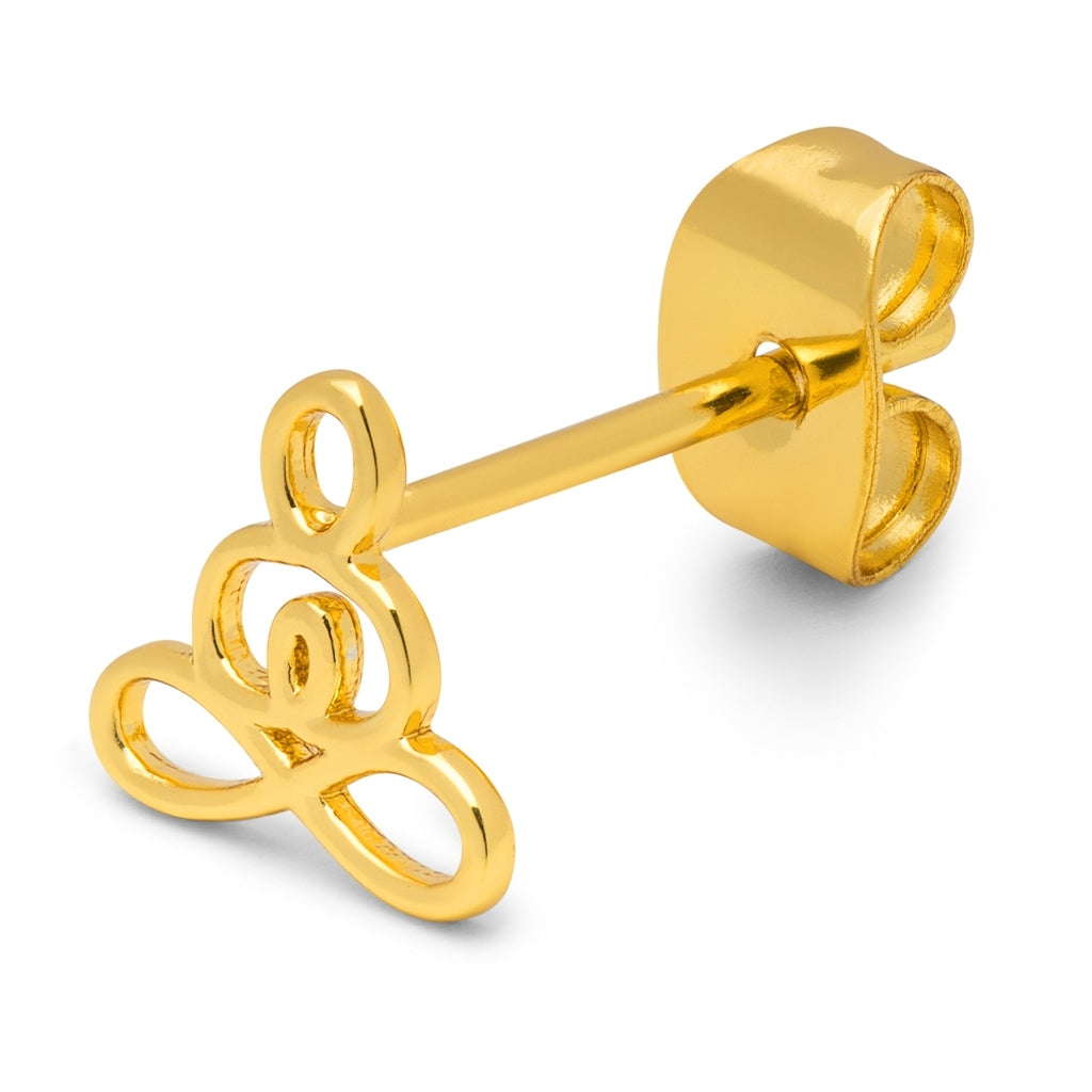 LULU Copenhagen Zen ørering 1 stk Ear stud, 1 pcs Forgyldt