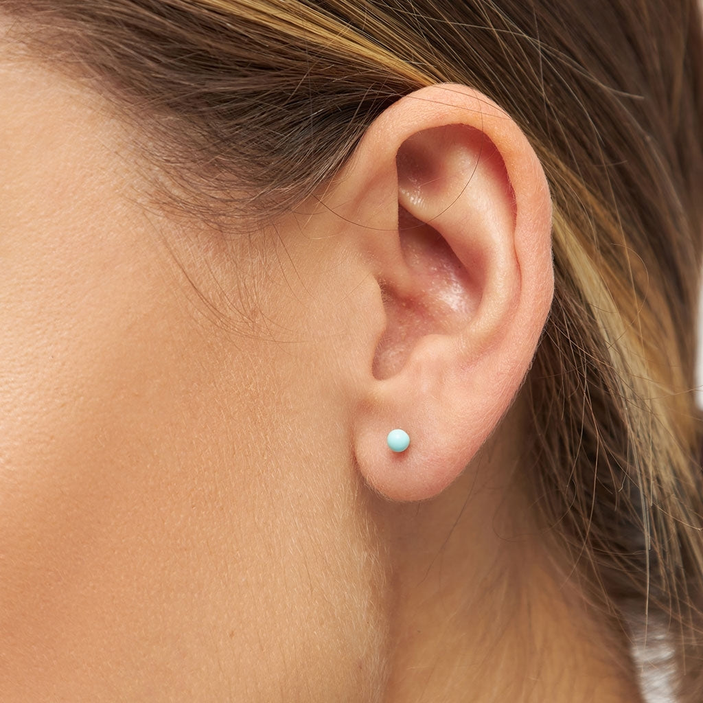 LULU Copenhagen Color Ball ørering 1 stk Ear stud, 1 pcs Mint