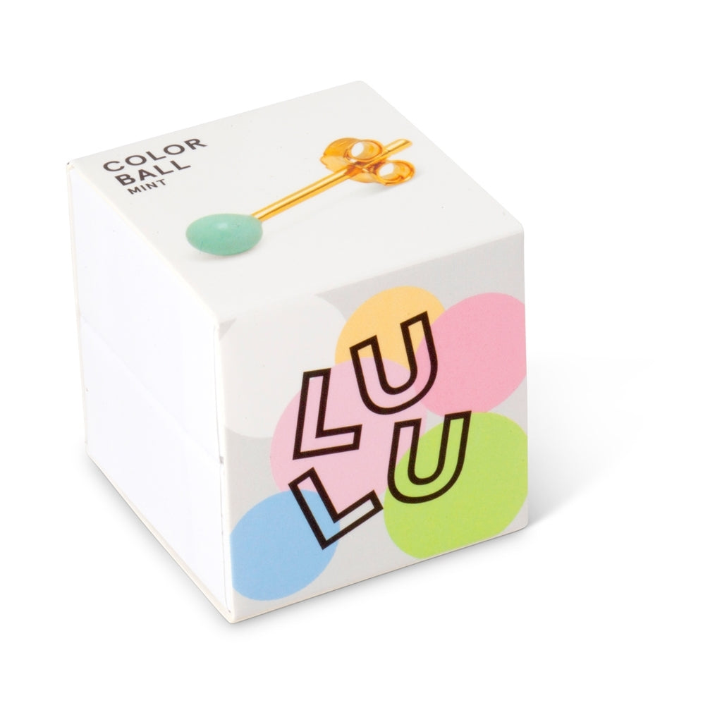 LULU Copenhagen Color Ball ørering 1 stk Ear stud, 1 pcs Mint