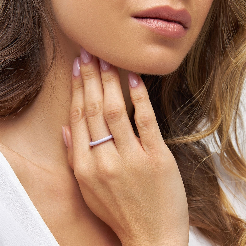 LULU Copenhagen Color Ring Rings Lilla