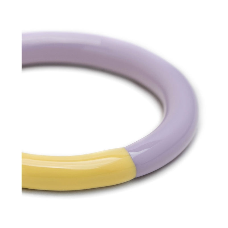 LULU Copenhagen Double Color Ring Rings Bright Yellow - Lavender